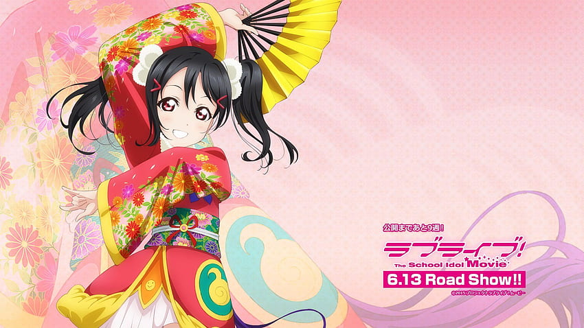Black hair fan japanese clothes love live! school idol project red eyes tagme (artist) twintails yazawa nico . . 736184. UP HD wallpaper