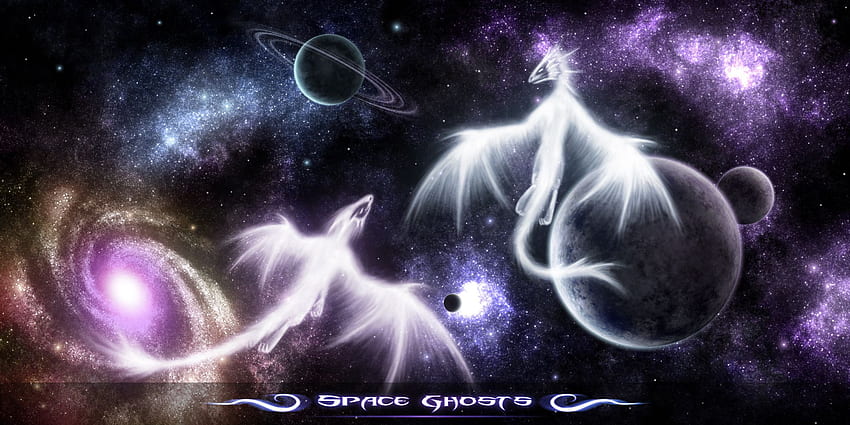 Space Ghosts, Space Dragon HD wallpaper