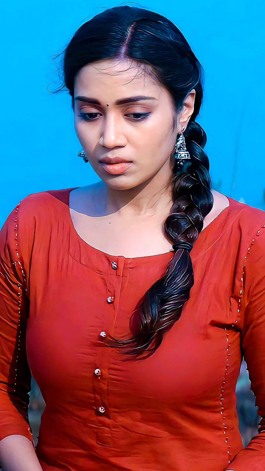 Нивета Петурадж, тамилска актриса HD тапет за телефон