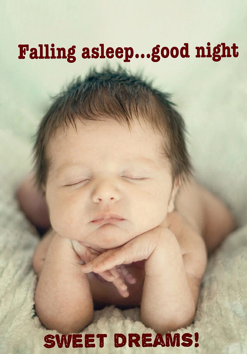Cute Baby With Quotes - Cute Baby Gud Night - & Background, Cute ...