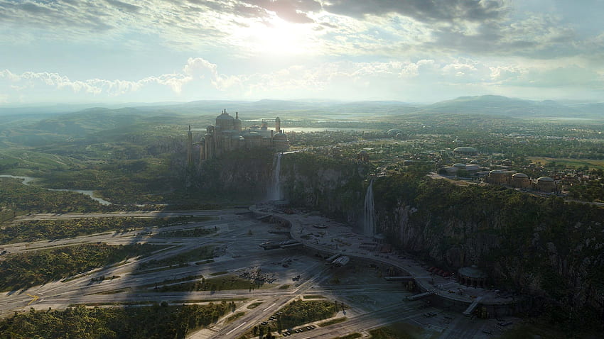 Naboo, Gezegen, Yıldız Savaşları, Panorama, Bulutlar - Star Wars Gezegeni, Star Wars Panoramik HD duvar kağıdı