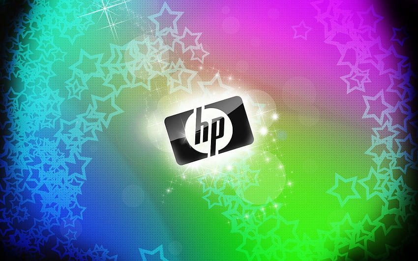 3D HP Logo , Green HP Logo HD wallpaper