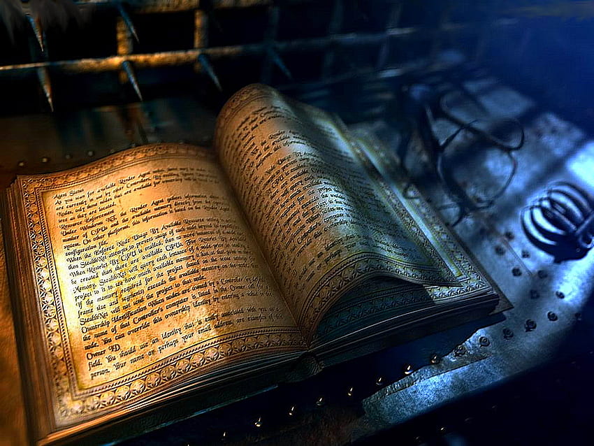THE UNREAD PAGES, old, book, light, opened, pages HD wallpaper
