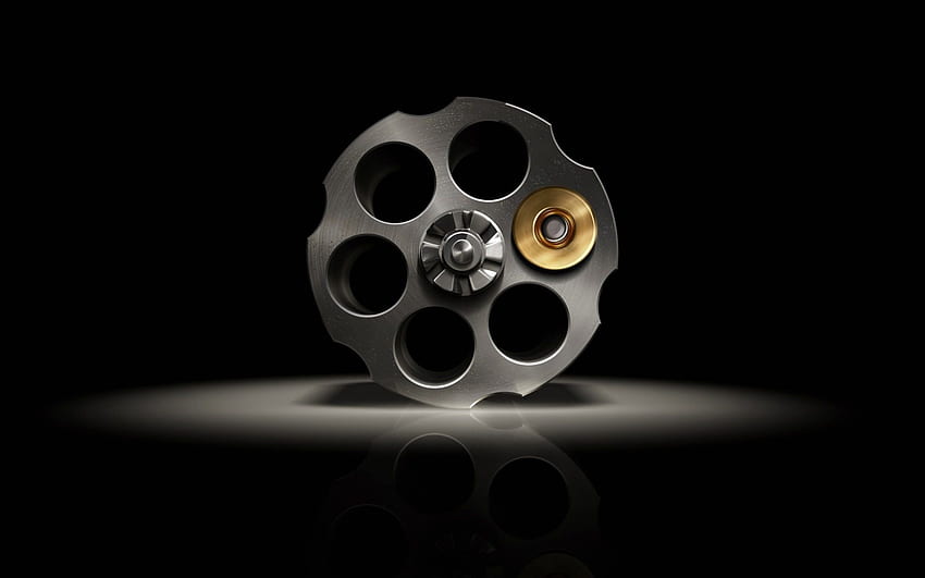 Gun Roulette Bullet . war and army HD wallpaper