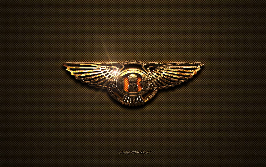Bentley golden logo, artwork, brown metal background, Bentley emblem,  creative, Bentley logo, brands, Bentley HD wallpaper | Pxfuel