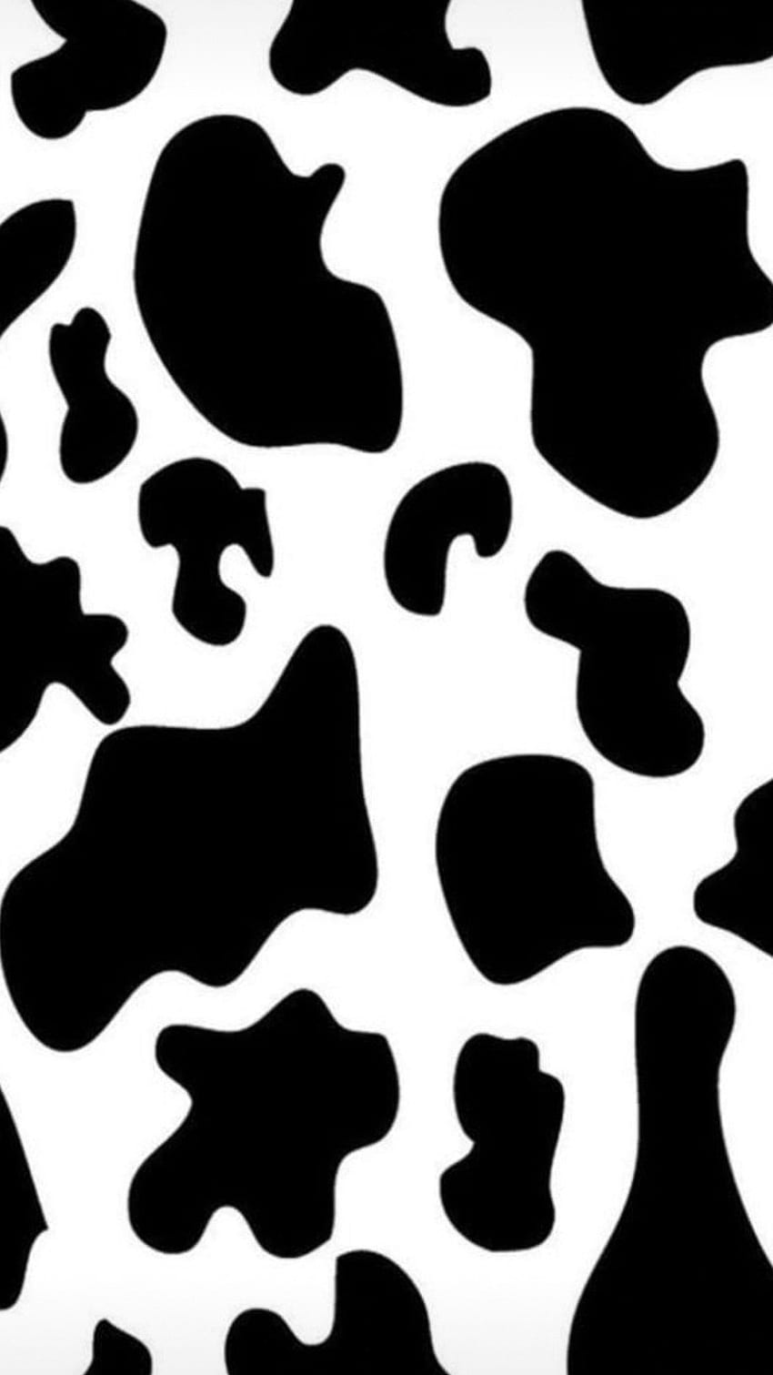 Black and white cow print by brdesigned  Redbubble  White cow Cow  wallpaper Cow print