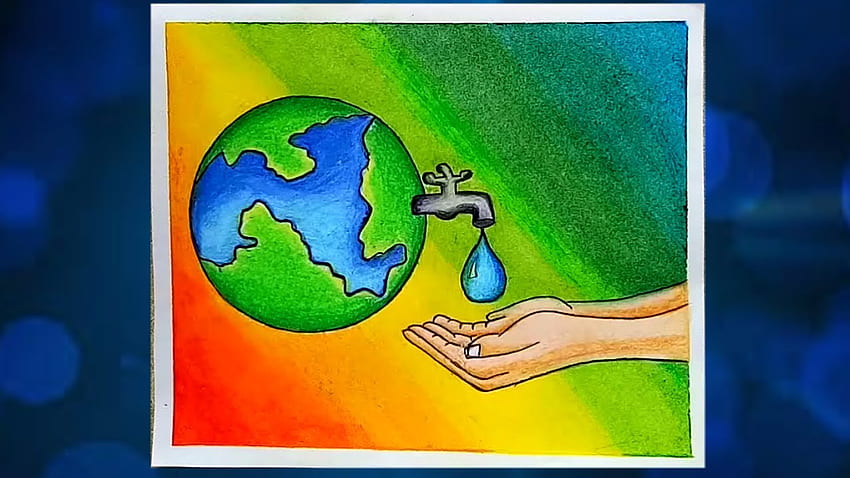 Save Water Save Earth Drawing Easy | poster making for competition - YouTube-nextbuild.com.vn