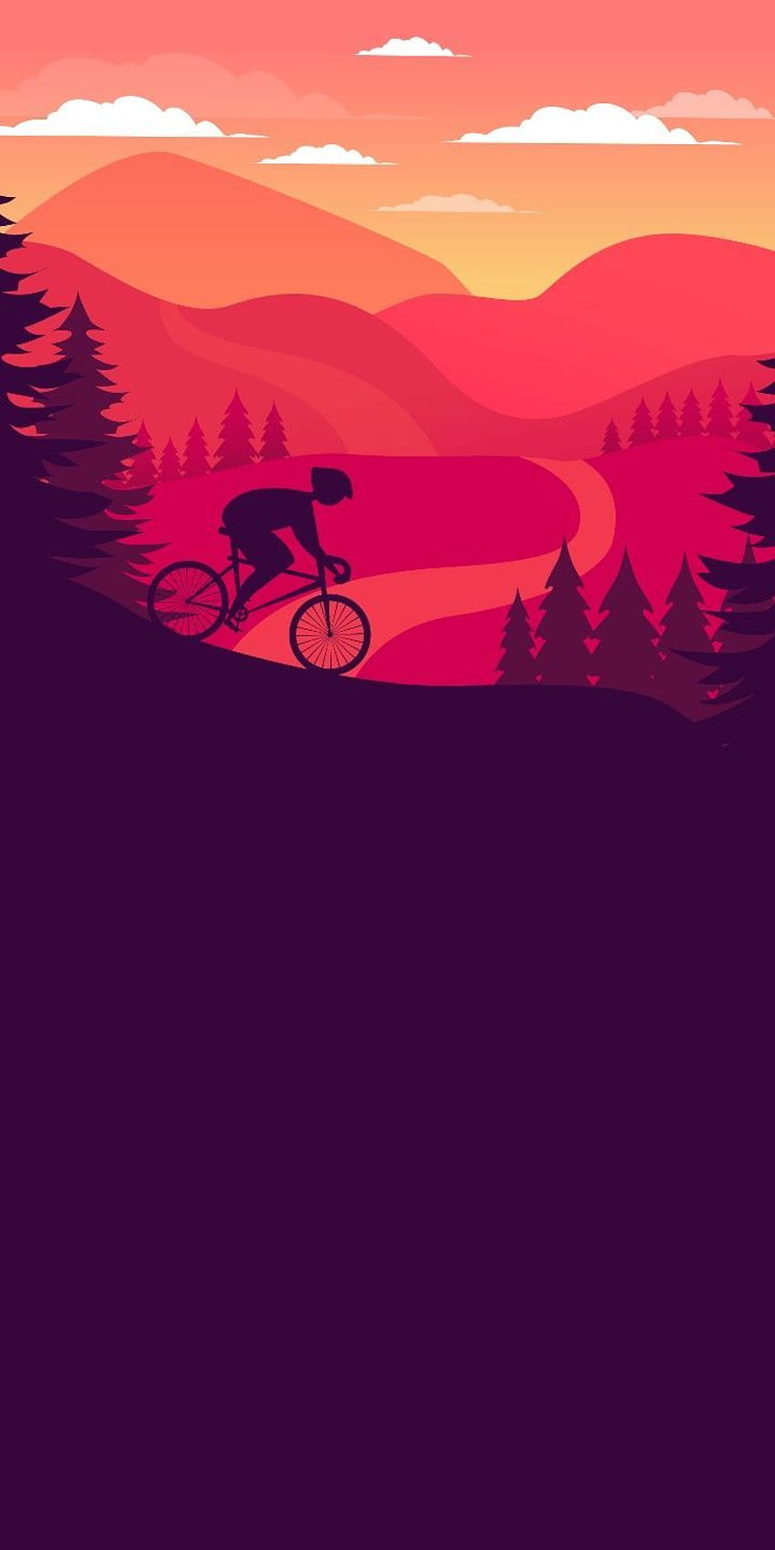 MTB Adventure. Papel de parede celular, Telas, Desenhos, Minimal Bike HD phone wallpaper