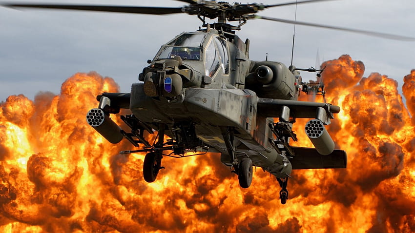 Helikopter Apache, Apache, Siły Powietrzne, Wojsko, Śmigłowiec Tapeta HD
