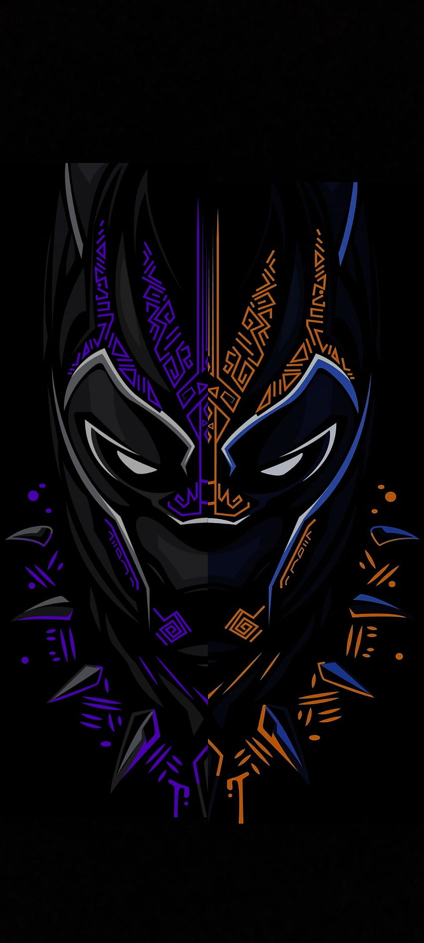 Black panther, art, cartoon HD phone wallpaper