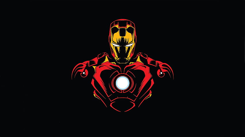 Iron Man minimaliste, Iron Man mignon Fond d'écran HD