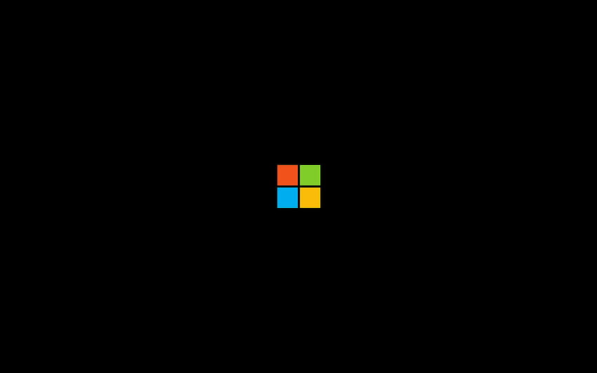 Logo Microsoft 32, Microsoft Hitam Wallpaper HD