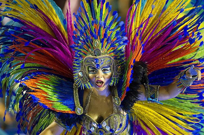 Brazylia Karnawał w Rio Karnawał w Rio De Janeiro Tapeta HD