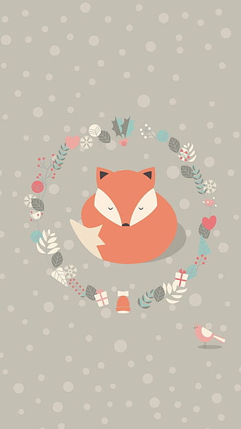 Cute cartoon cute fox iphone HD wallpapers | Pxfuel