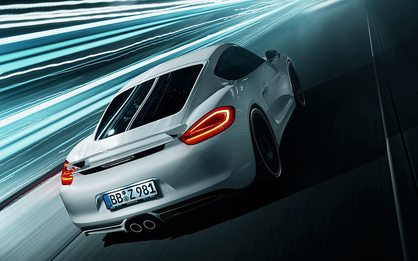 Courses, Voitures, Style, Porsche Cayman Fond d'écran HD