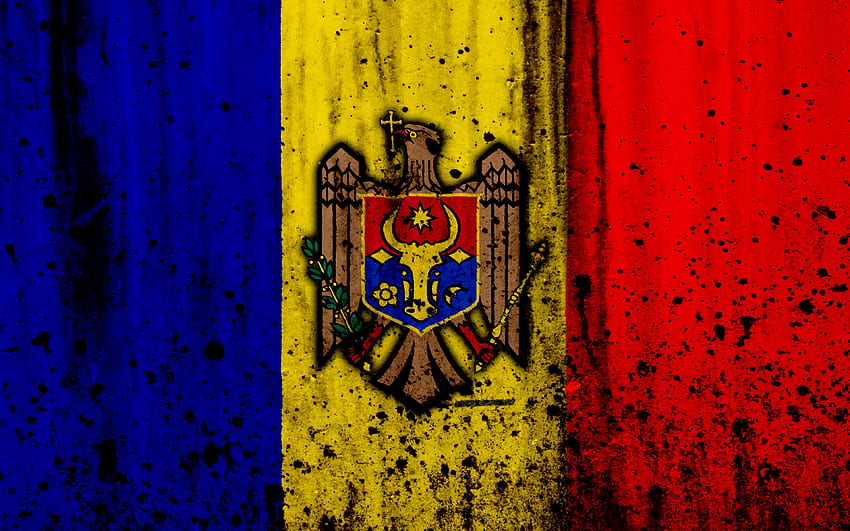 Молдовско знаме, , гръндж, знаме на Молдова HD тапет