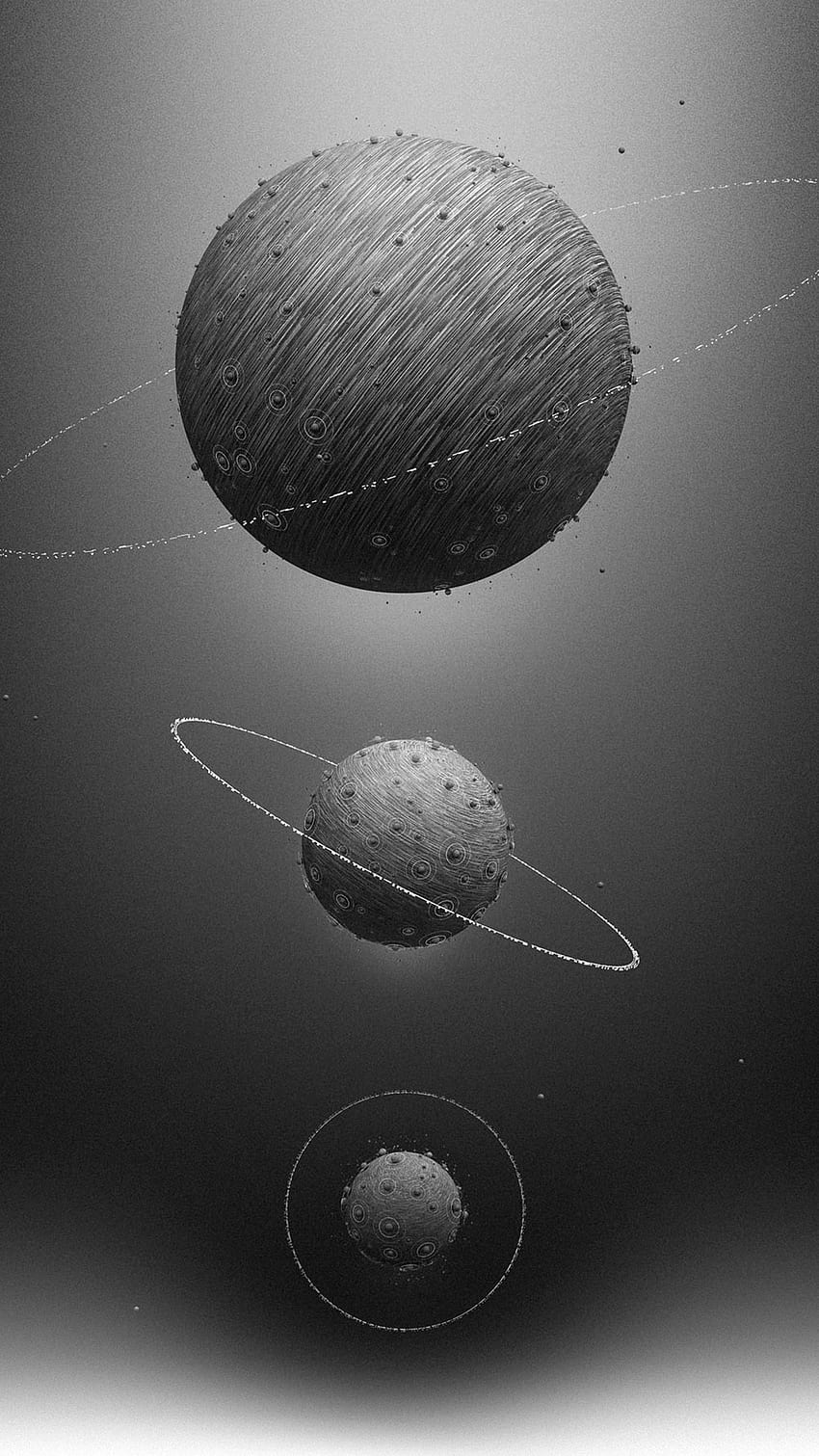 Monochrome planets., cloud, sky, planets, , , space HD phone wallpaper ...