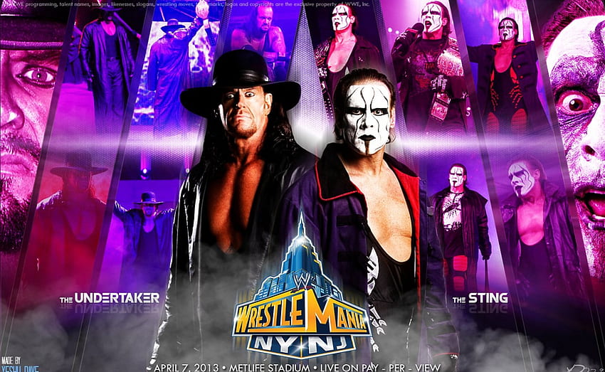 Undertaker contre Sting, tna, wwe, piqûre, croque-mort Fond d'écran HD