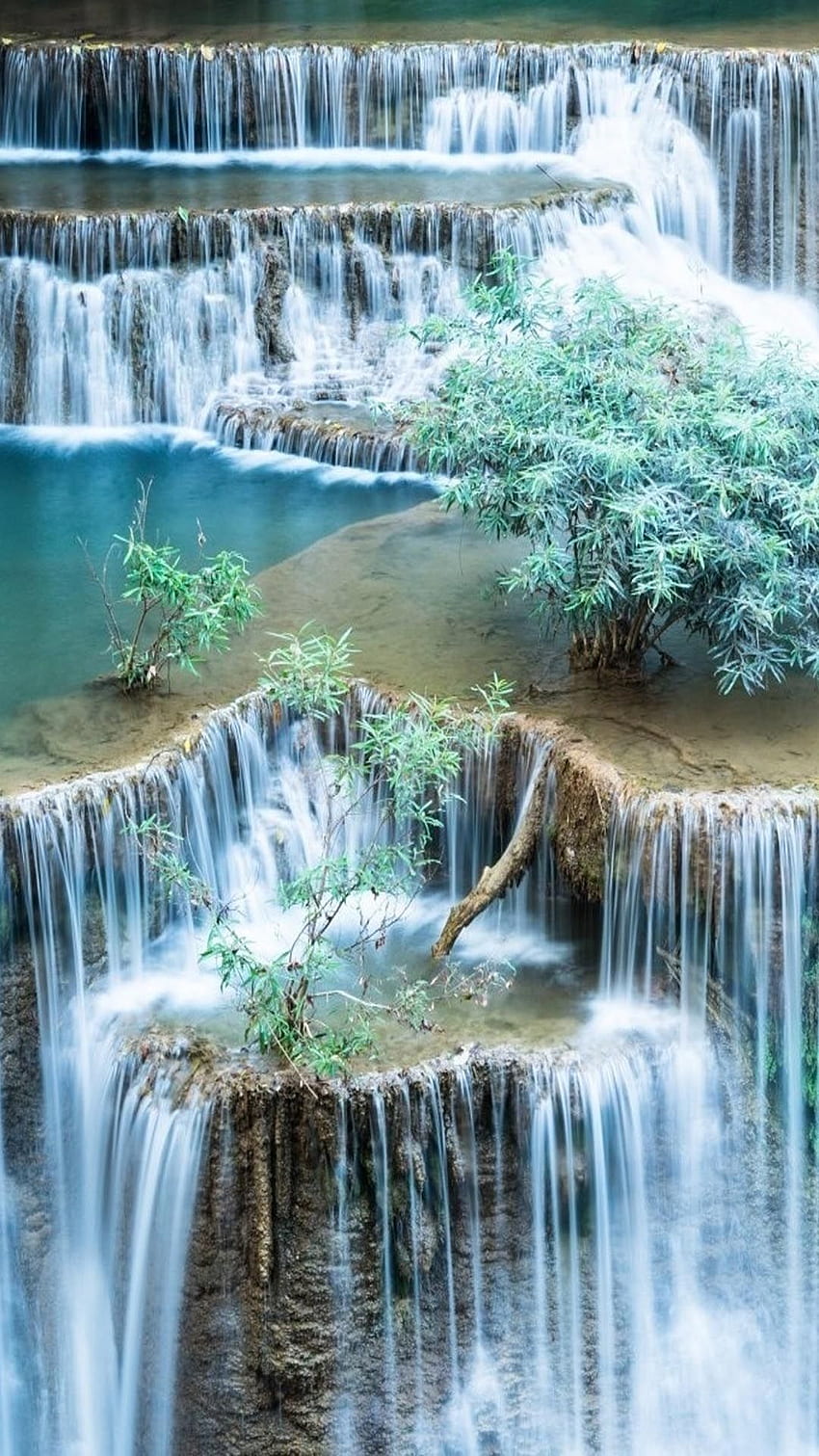 블루 리버 장면 자연 물 독특한 놀라운 자연, 오클라호마 풍경 HD 전화 배경 화면
