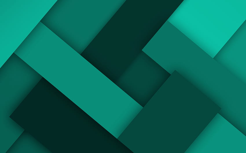 turquoise lines, , material design, creative, geometric shapes, lollipop, lines, turquoise material design, strips, geometry, turquoise background for with resolution . High Quality, Red and Turquoise HD wallpaper