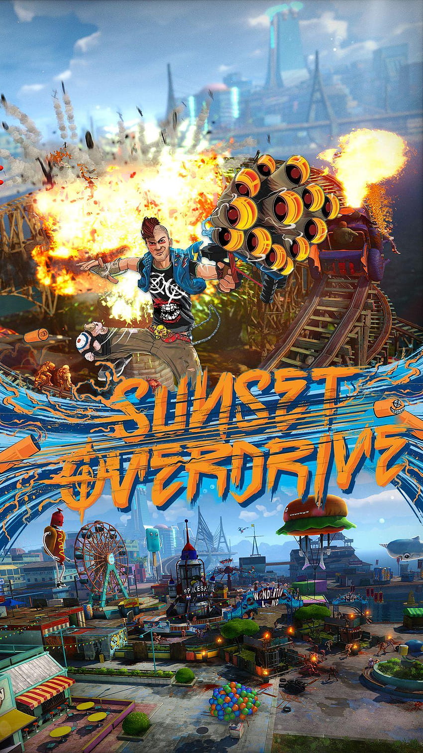 Sunset City Greetings - Characters & Art - Sunset Overdrive