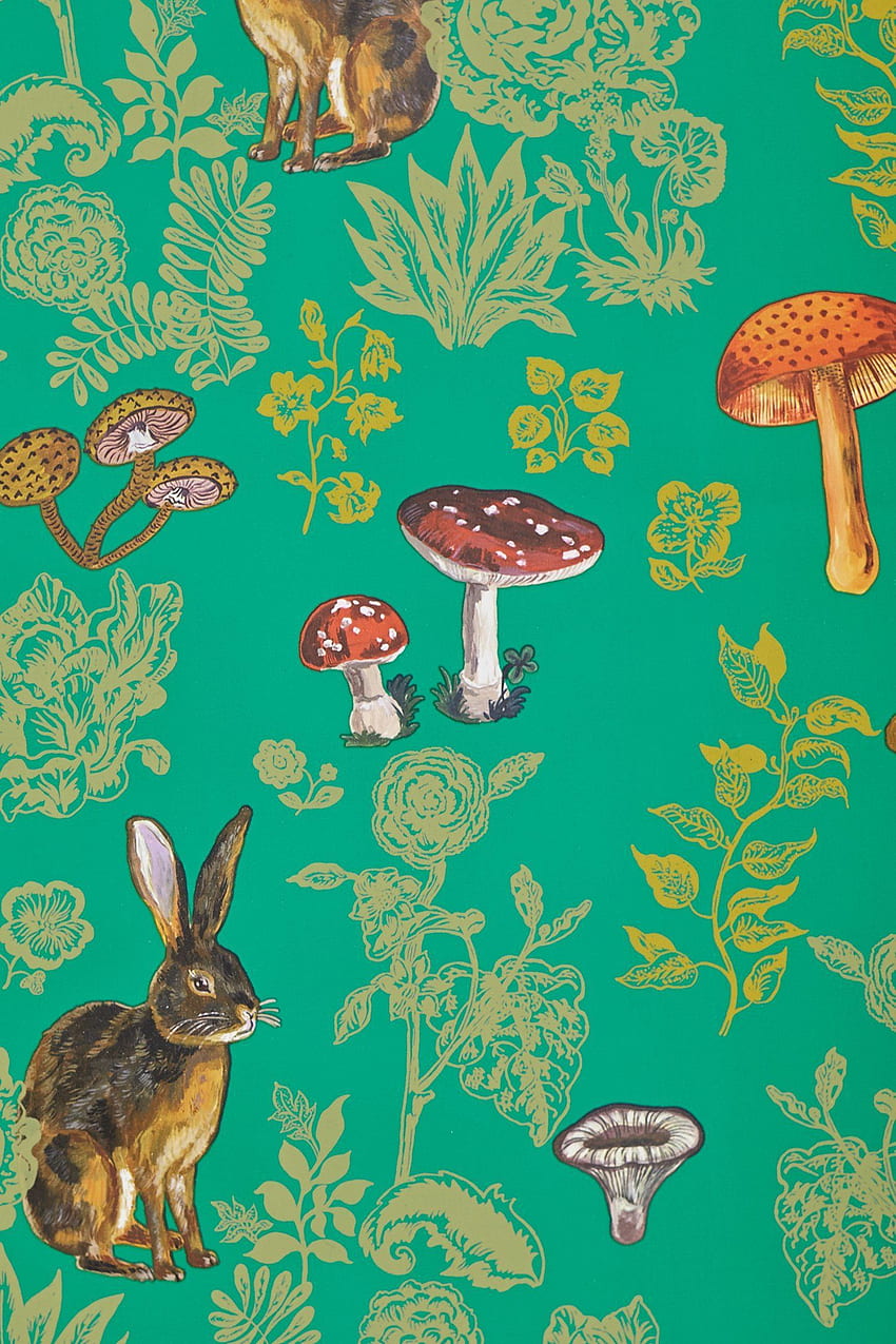 Mushroom Forest By Natalie Lete (paste Application Easy Removal). Forest , Home HD phone wallpaper