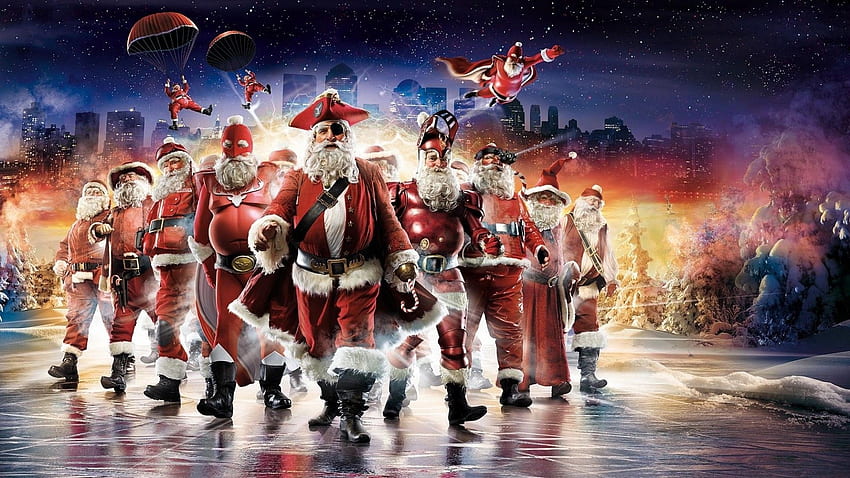 Weihnachtscomputer, Hintergrund. . Lustige Weihnachten, Weihnachtsmann, Weihnachten, Superhelden-Weihnachten HD-Hintergrundbild