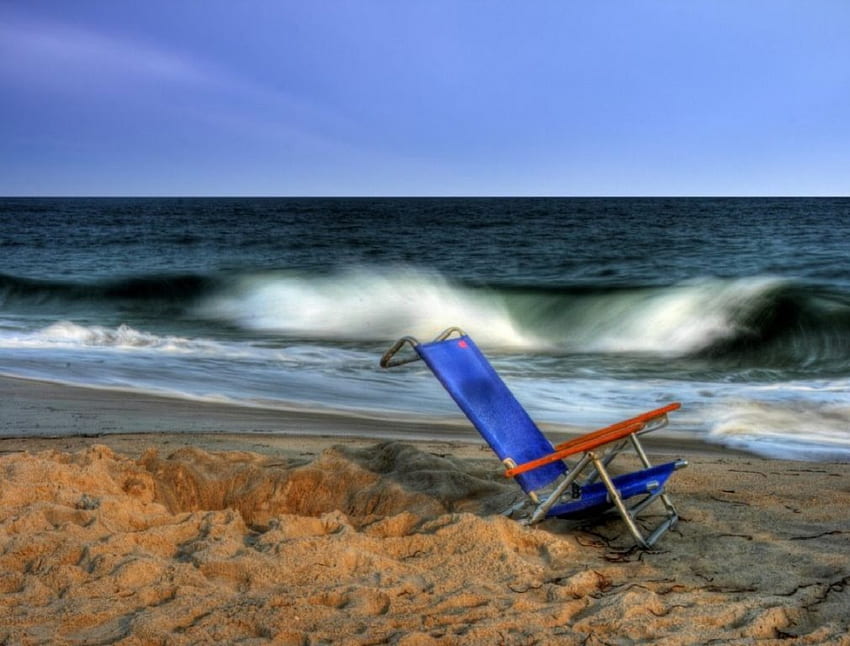 Blue Chair, blue, chair HD wallpaper