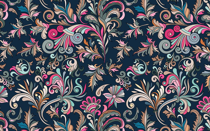 coorful 꽃 패턴, 꽃 패턴, 꽃 배경, 추상 꽃 패턴, 화려한 꽃 배경, 꽃 텍스처, 해상도를 위한 장식 예술. 고품질 HD 월페이퍼