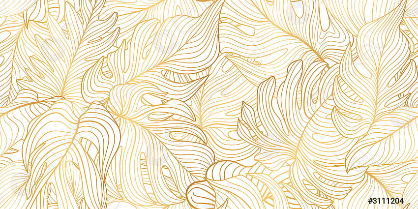 Floral seamless pattern with tropical leaves Nature lush background Flourish HD wallpaper