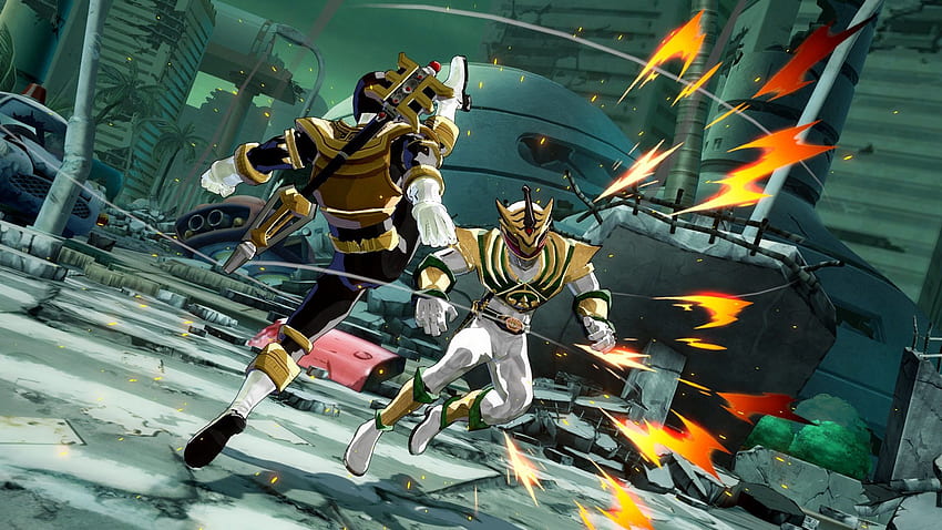 Gohan as Zeo Gold Ranger [Dragon Ball FighterZ] [Skin Mods] HD wallpaper
