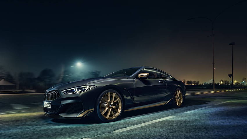 BMW 8 Series Golden Thunder Edition has a black and gold theme, Bmw Gold HD wallpaper