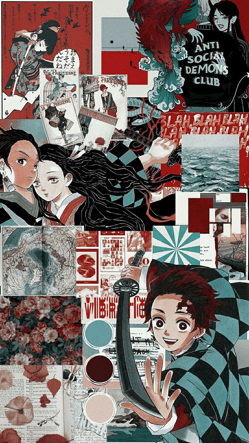 Kimetsu no Yaiba lockscreen. bonitos, Animes , Papel de parede anime, Tanjiro Aesthetic HD phone wallpaper