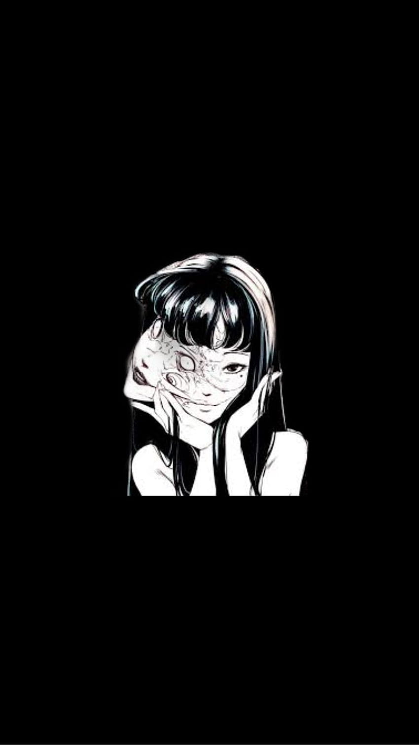 soft white and black negative edgy aesthetic anime profile picture