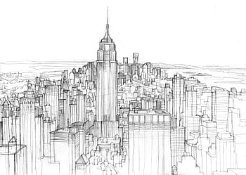 New York Skyline Drawings for Sale - Fine Art America