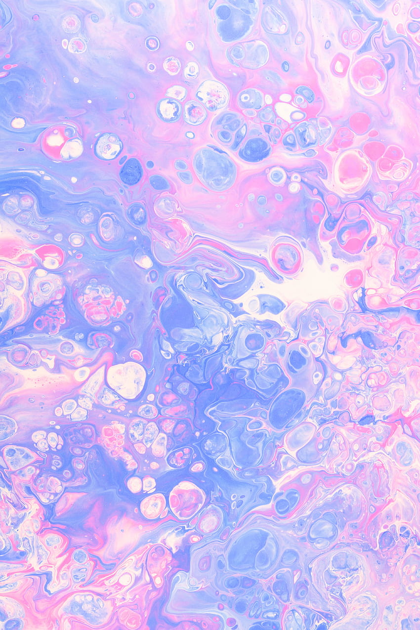 Paint, artwork, pink-blue texture HD phone wallpaper