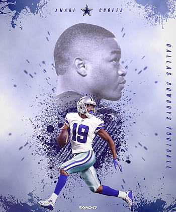 Football Art Dallas Cowboys Player Amari Cooper Amari Cooper