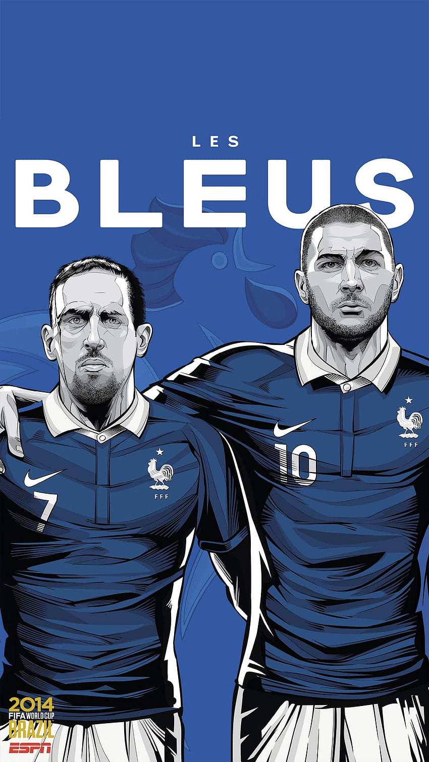 Бразилия Световно първенство 2014 г. Франция - Най-добър htc one, отбор на Франция HD тапет за телефон