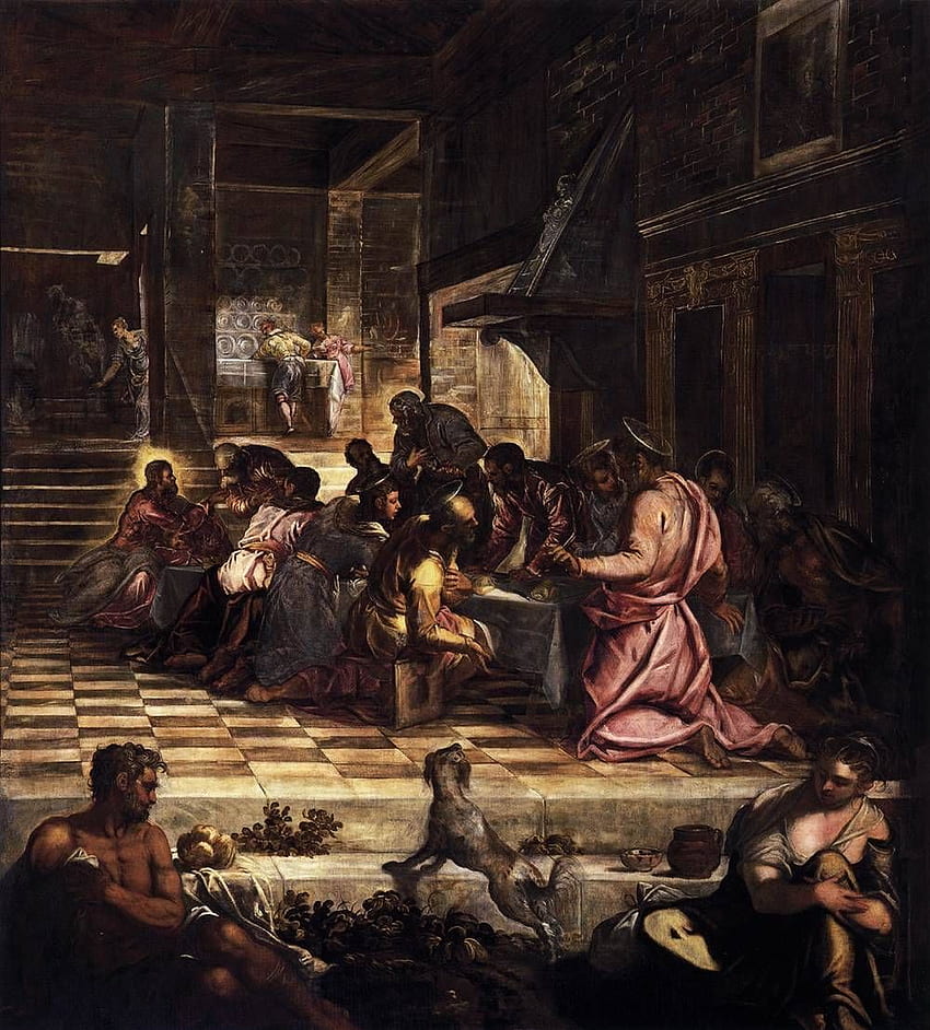 The Last Supper, 1579, Tintoretto. Ultima cena, Rinascimento italiano, Olio su tela HD phone wallpaper