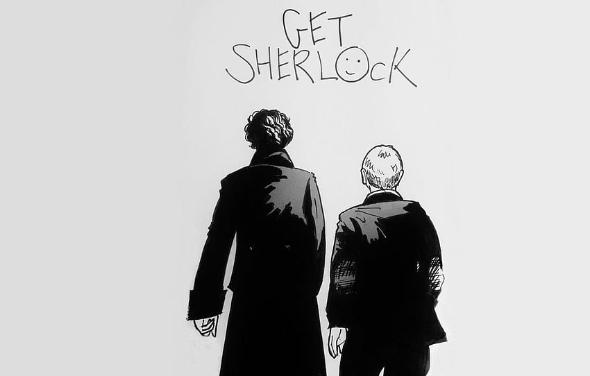 serie, Sherlock Holmes, espalda, John Watson fondo de pantalla