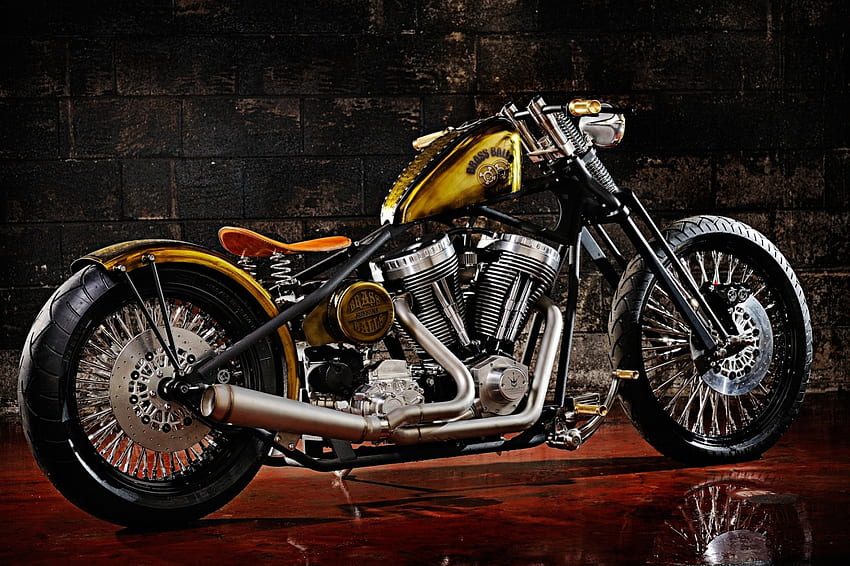 Chopper, motorcycle, bike, harley HD wallpaper