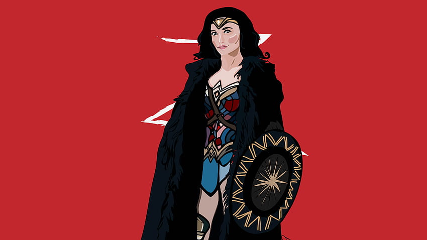 Wonder Woman Minimalist , Minimalist , , and Background, Minimalist Female HD wallpaper