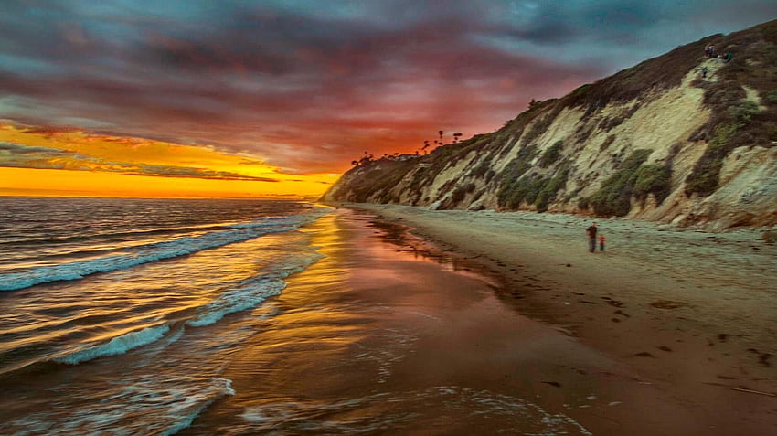 비치 선셋, 캘리포니아 산타바바라 [OC] [] • R EarthPorn. Beach Sunset, Santa Barbara Ca, 산타바바라, 산타바바라 캘리포니아 HD 월페이퍼