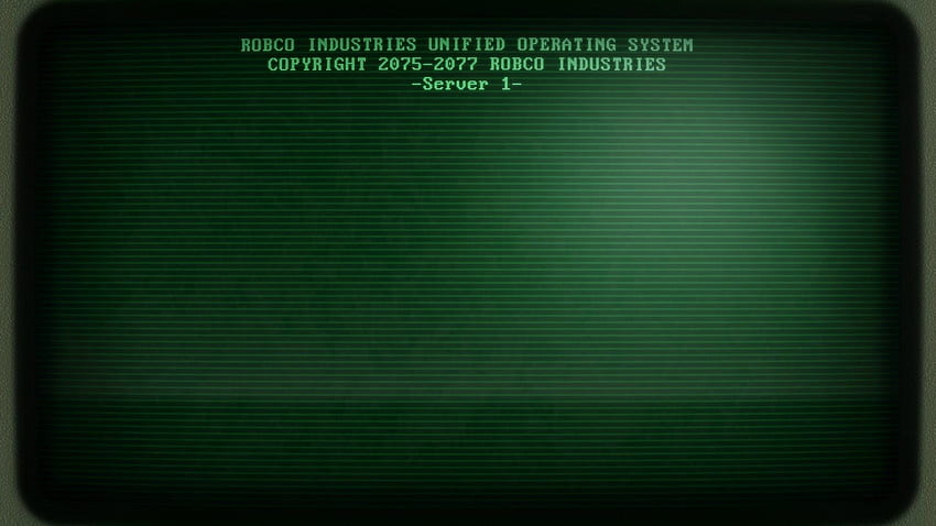 Robco Industries Green Screen HD wallpaper