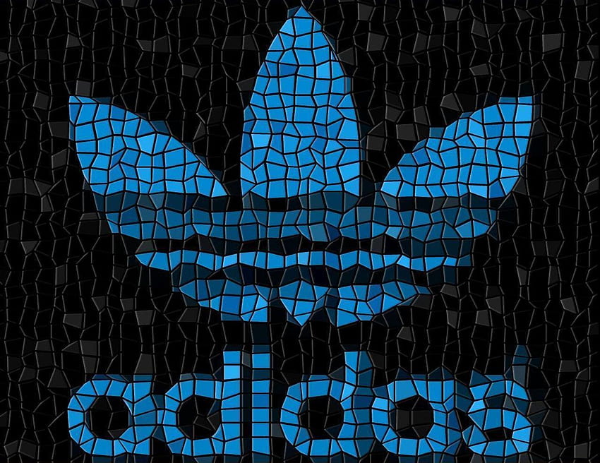 Blue Adidas Logo HD wallpaper