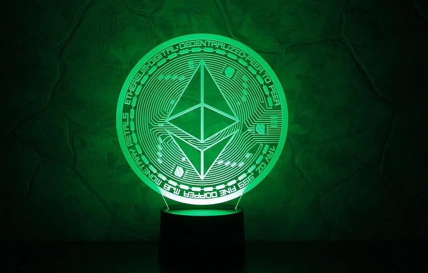 green, the air, cryptocurrency, eth, ethereum HD wallpaper