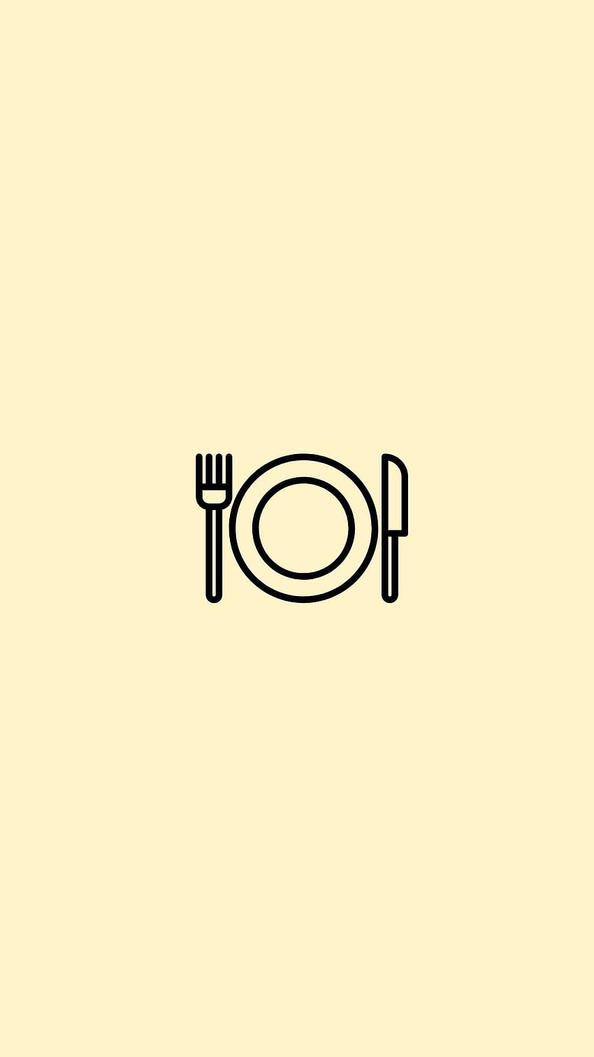 Ícone de comida. Comida para instagram, Instagram, Idéias para instagram de negócios, Food Logo Papel de parede de celular HD