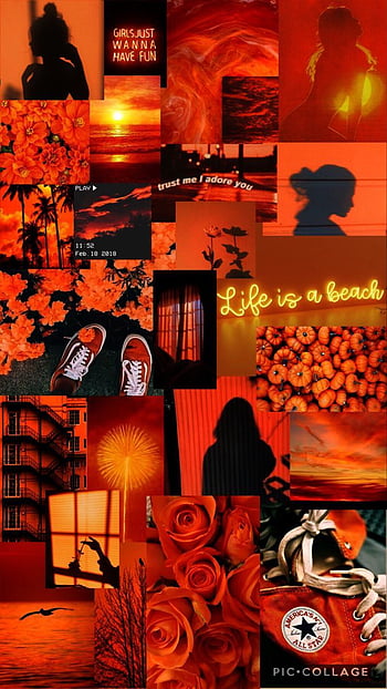 Orange Background Wallpaper  Cute Orange background aesthetic