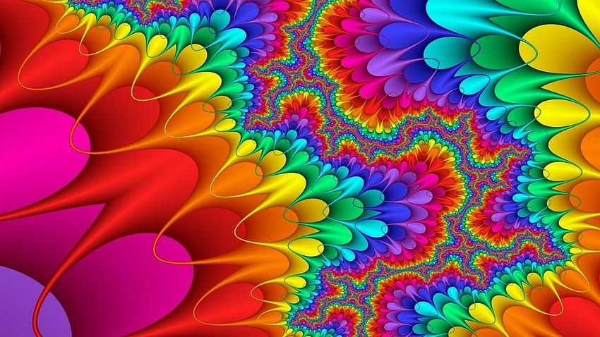Colorful Trippy Background, Colourful Trippy HD wallpaper