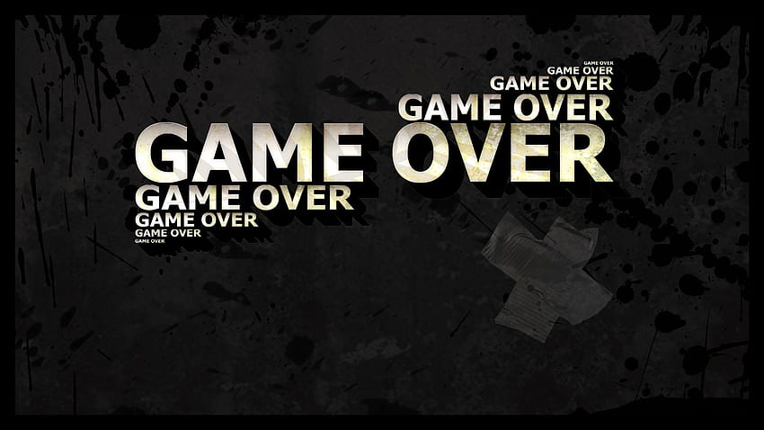 dark, text, quotes, typography, tape, Game Over, demotivational, sentence, sayings HD wallpaper
